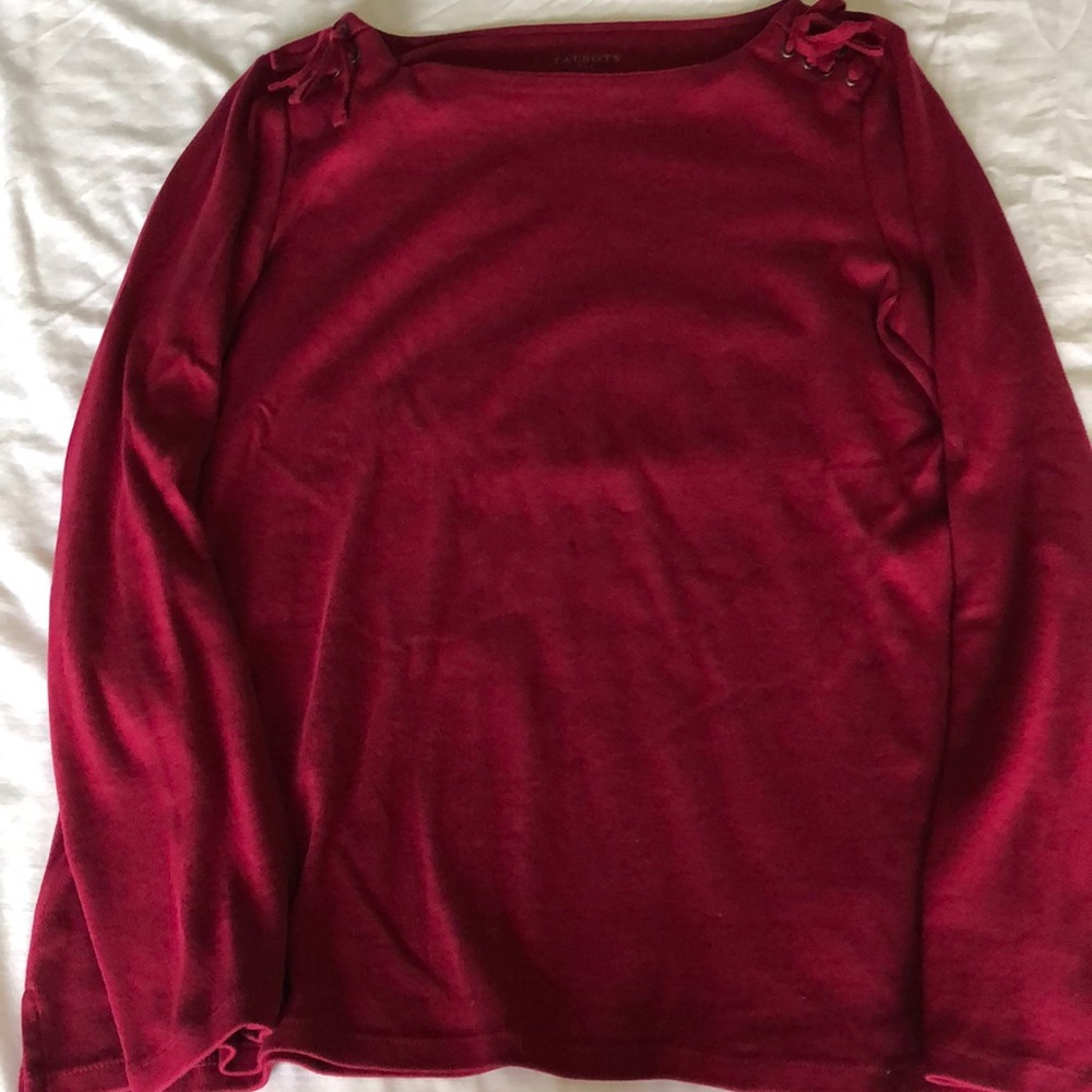 Talbots boat necked shirt